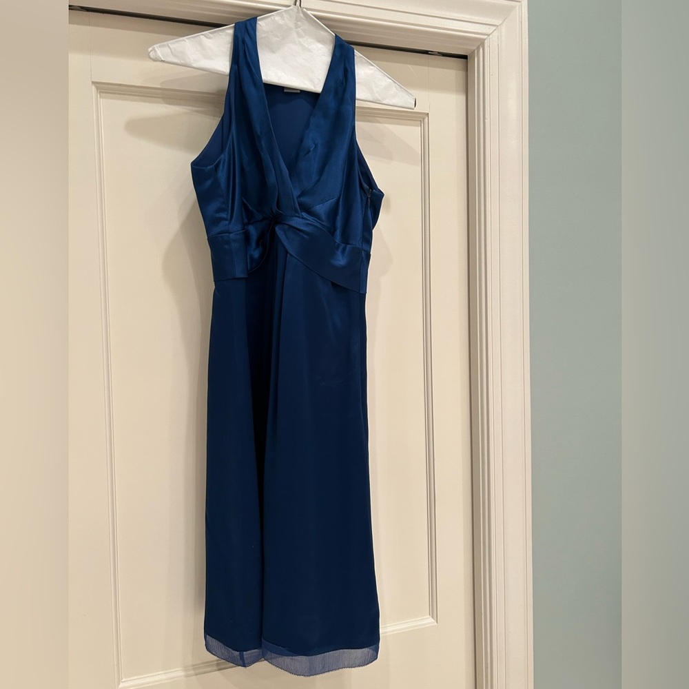 Ann Taylor petites blue cocktail dress